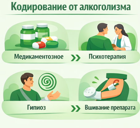 кодирование от алкоголизма в Рославле Санати